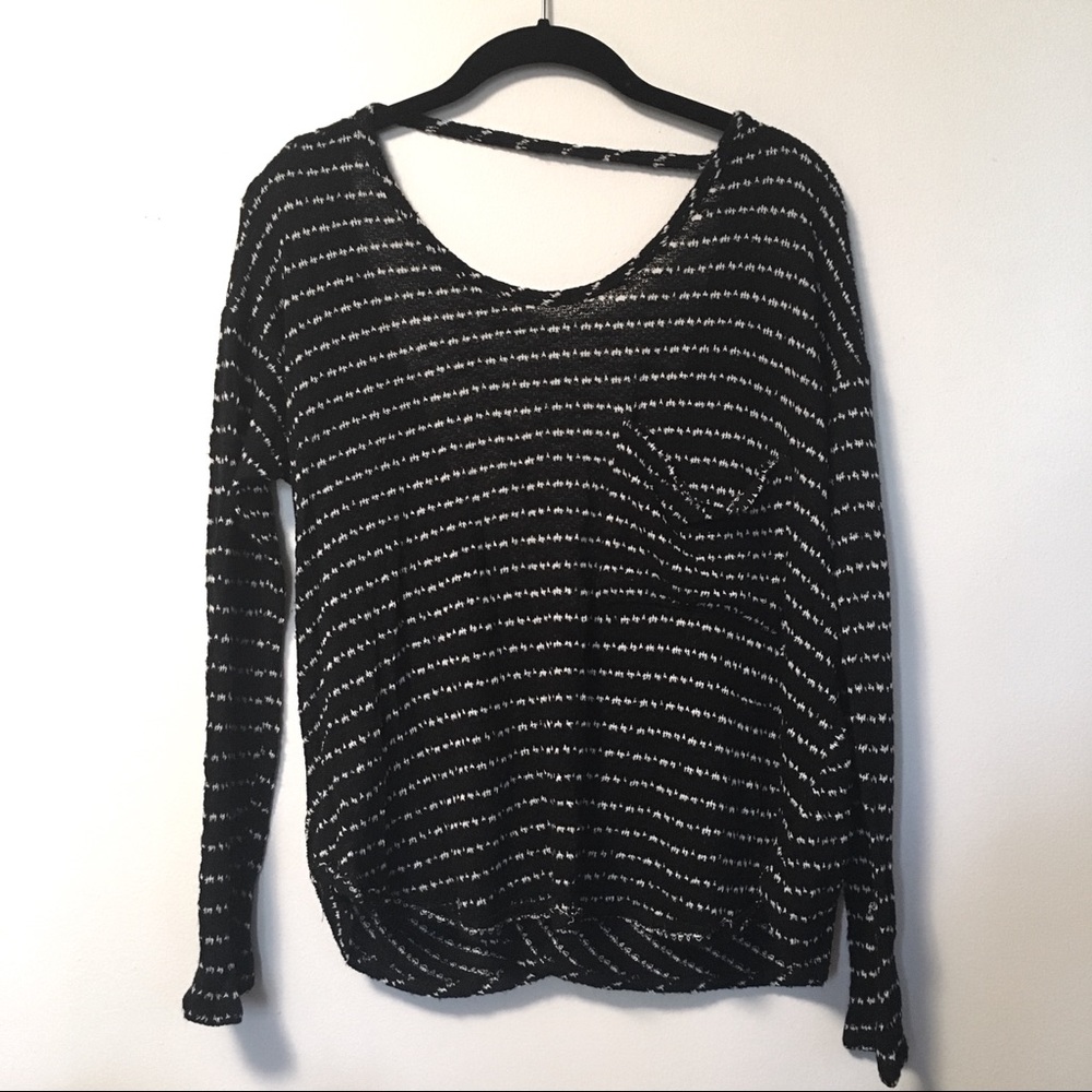 Free People open back sweater